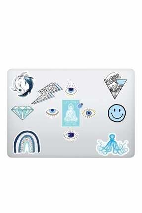 Vsco Blue Mavi Laptop Notebook Tablet Sticker Seti BL-01