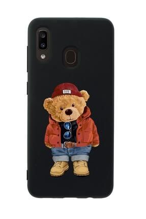 Samsung A30 Teddy Bear Premium Silikonlu Telefon Kılıfı MCANDLTDDYBR242