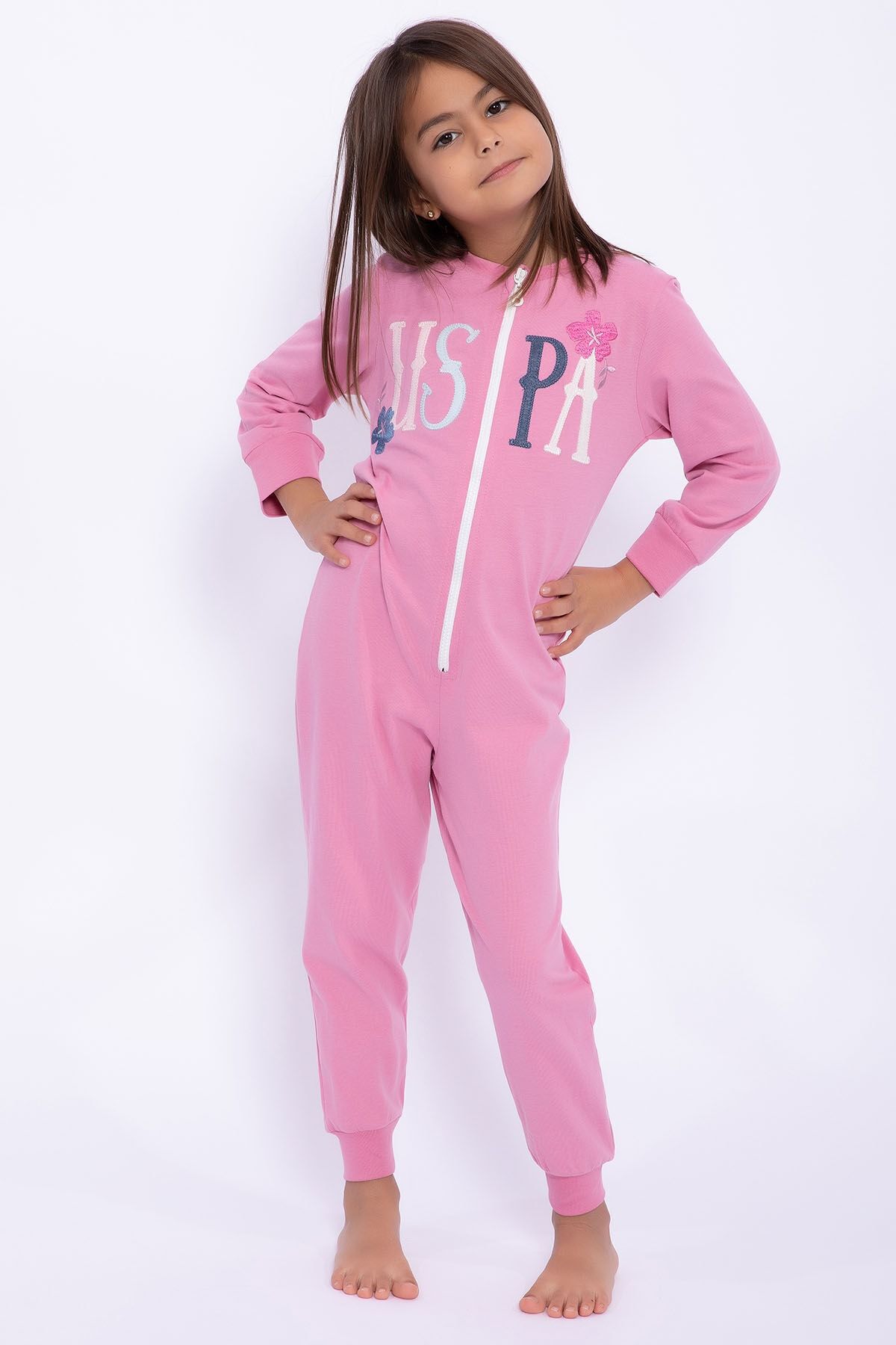 Polo jumpsuit pink hot sale