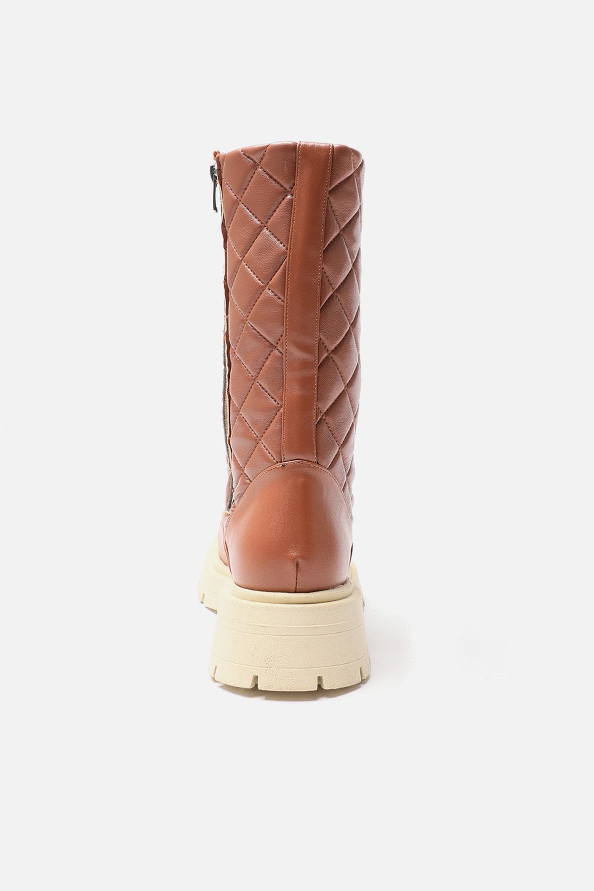 TRENDYOL SHOES Stiefelette Braun Blockabsatz Fast ausverkauft YB9064