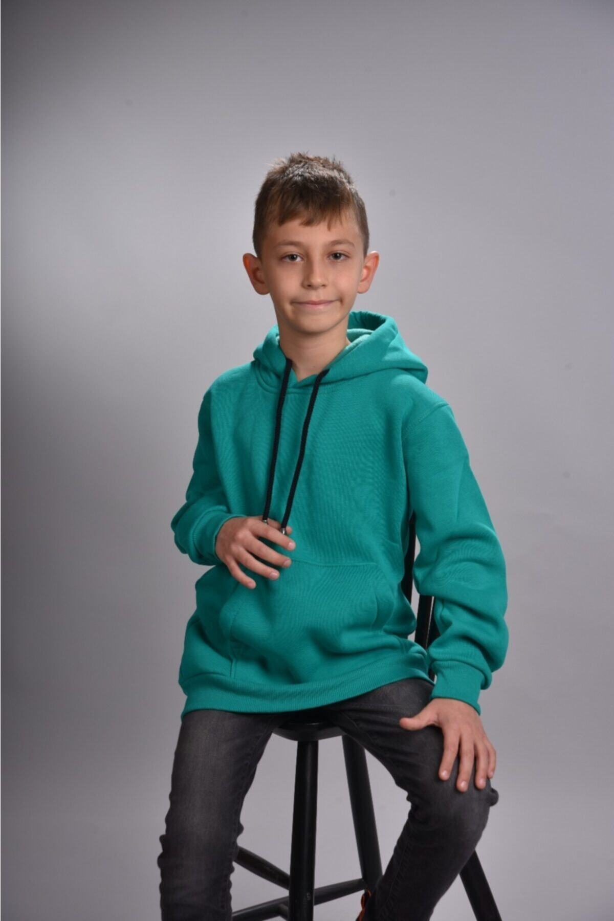 سویشرت پسرانه سبز kucukhanimkucukbey | 21-Jan اورجینال - تصویر 4