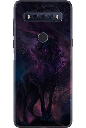 10 Se Kılıf Silikon Desen Özel Seri Black Purple Wolf 1791 10sexa22314