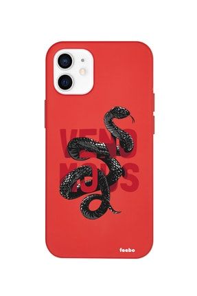 Iphone 12 Kırmızı Venomous Tasarımlı Lansman Kılıf FCIP12-073