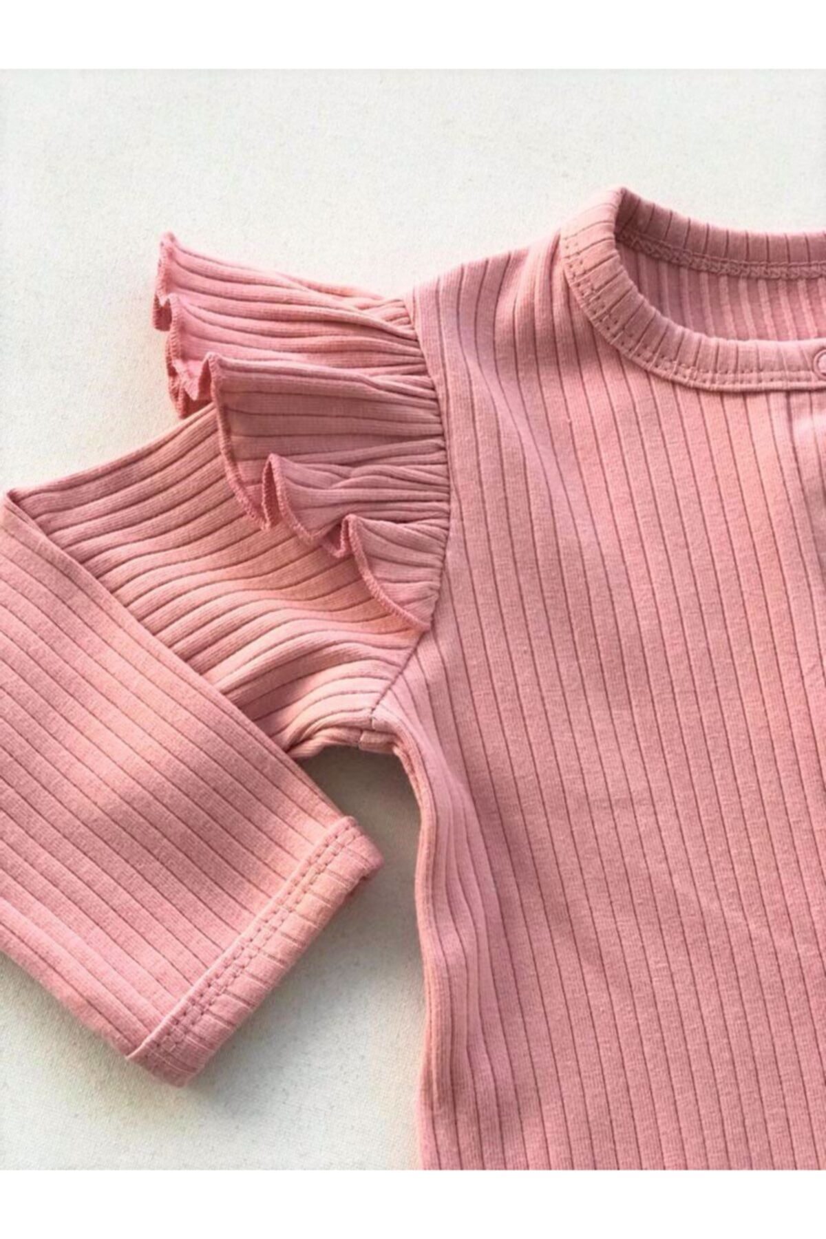 بادی نوزادی دخترانه صورتی Kidaxi | BB-0040502301 اورجینال - تصویر 4