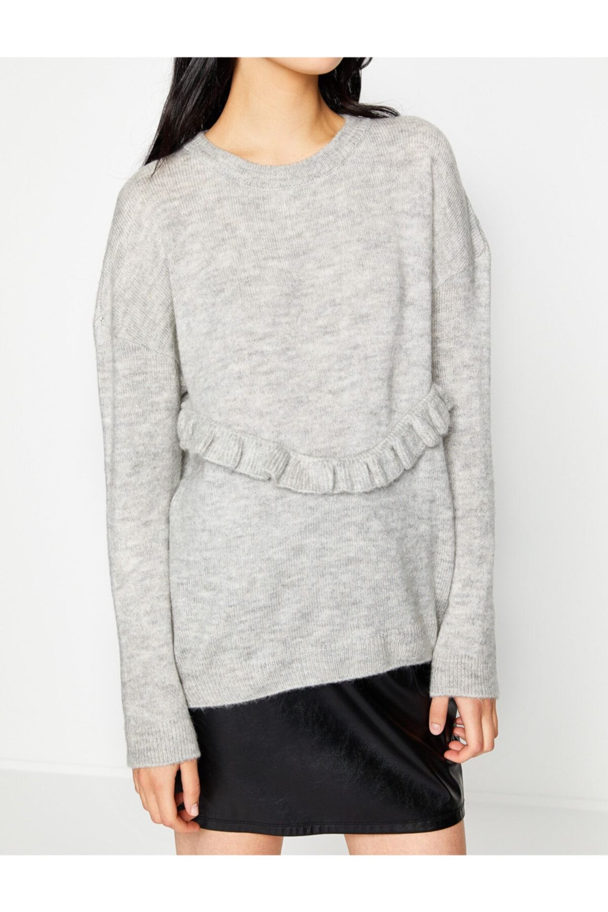 Koton Pullover Grau Regular Fit Fast ausverkauft EH7624