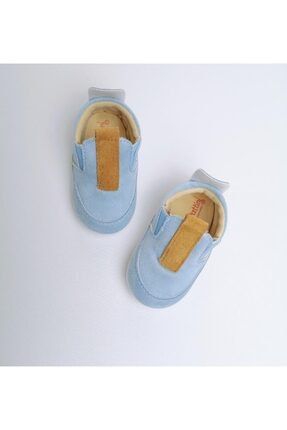 Süet Mavi Erkek Bebek Ayakkabı NGDSS-2
