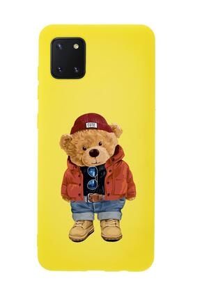 Samsung Note 10 Lite Teddy Bear Premium Silikonlu Telefon Kılıfı MCANDLTDDYBR170
