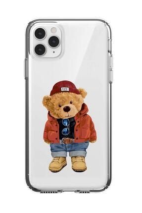 Iphone 11 Pro Uyumlu Teddy Bear Premium Şeffaf Silikon Kılıf iPhone11proteddybear