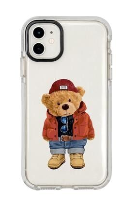 Iphone 12 Teddy Bear Candy Bumper Silikonlu Telefon Kılıfı MCCBTDDYBR14
