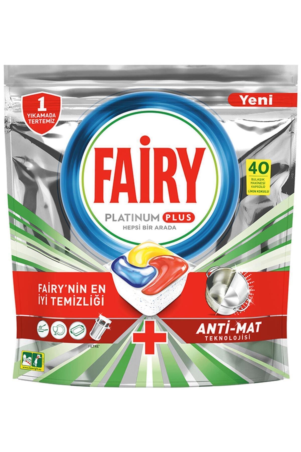 Fairy Platinum Plus Tablet 40'lı 621 g