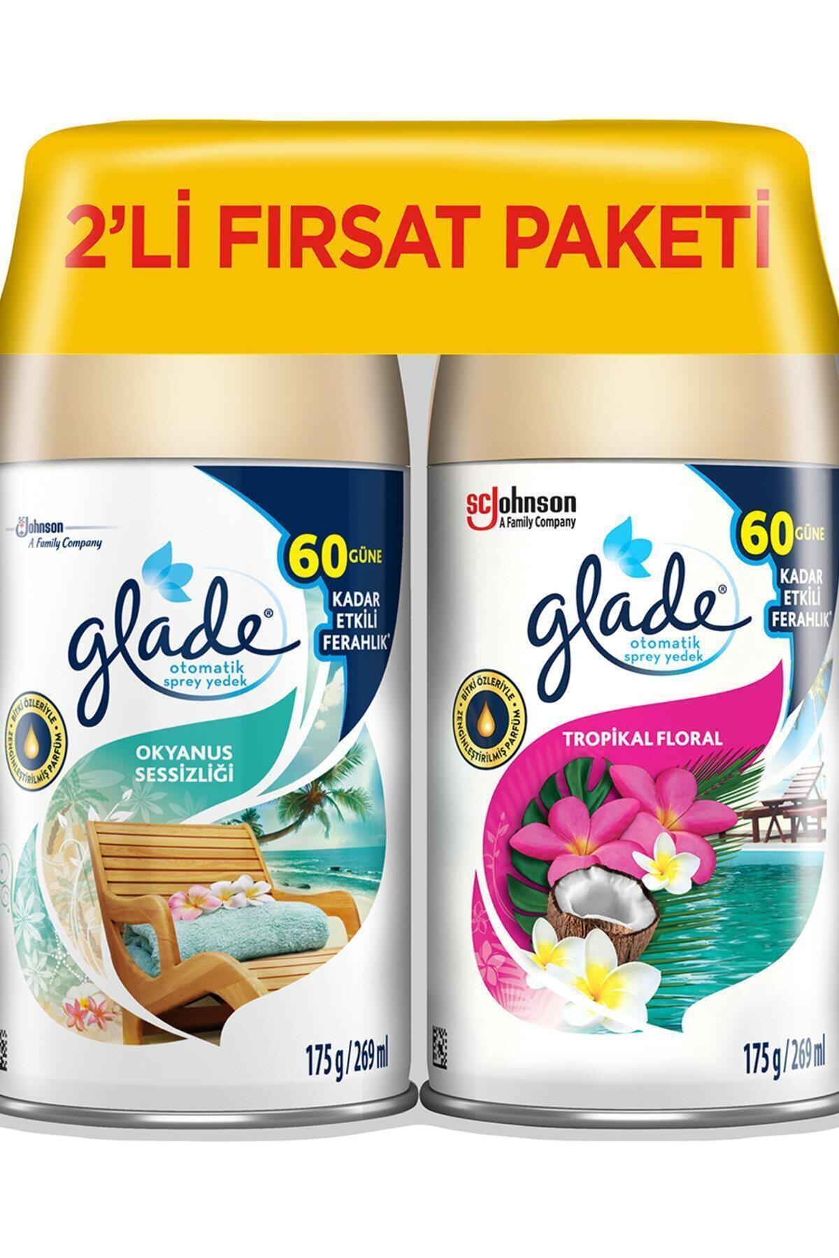 Glade Otomatik Sprey Yedek Okyanus + Tropikal 2'li