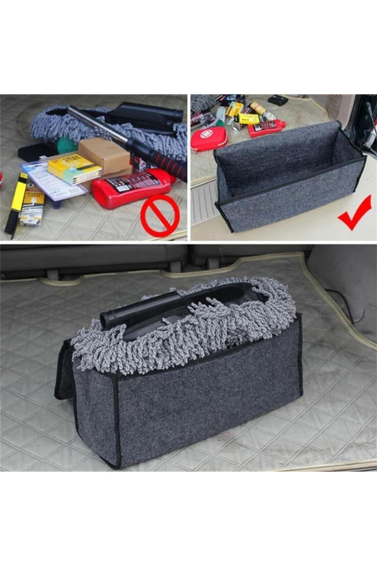 baffhome Auto Trunk Organizer In-Car Organizer Felt Luggage Storage Bag  Organizer Luggage Organizer - Trendyol
