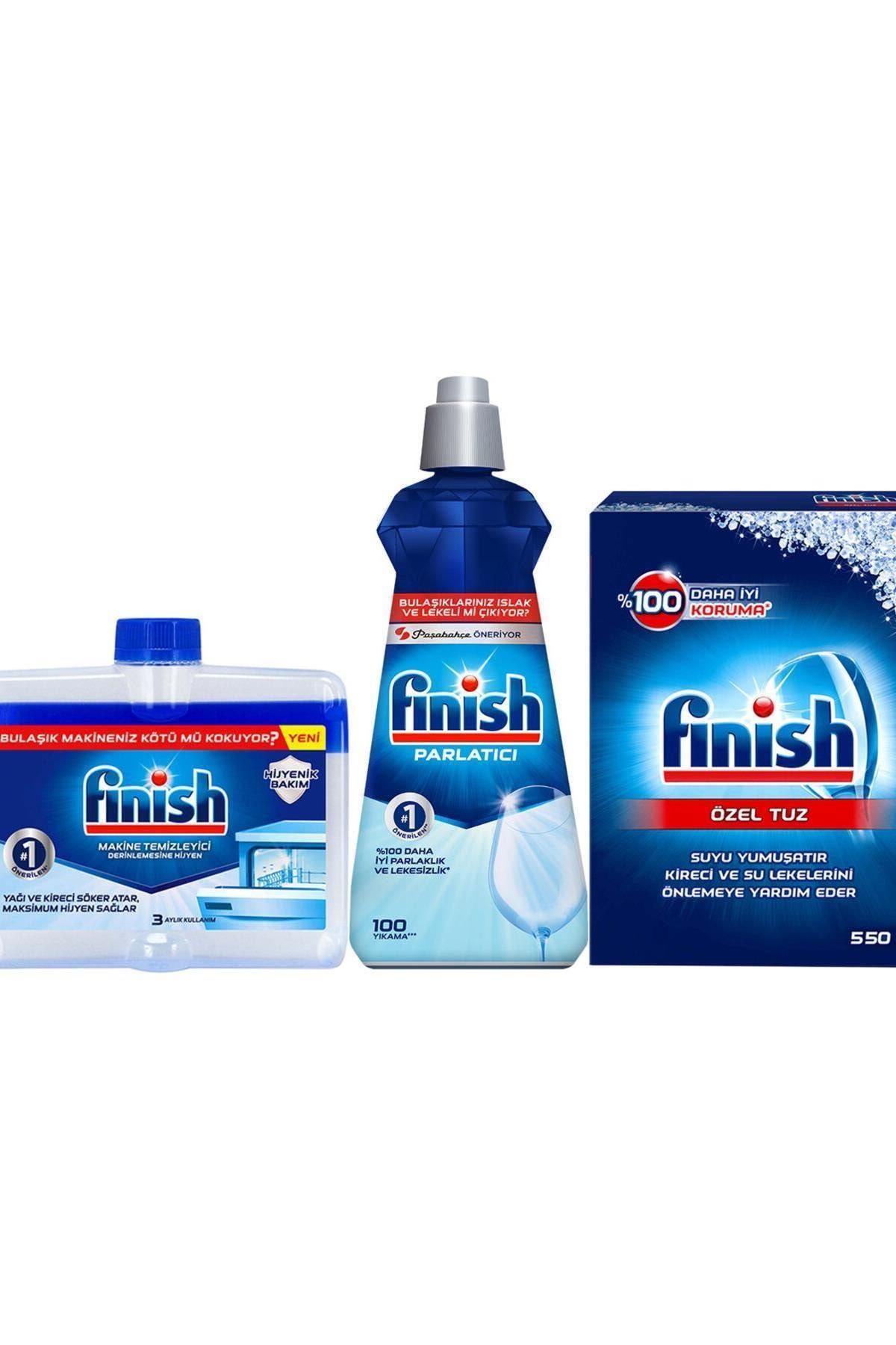 Finish Marka: Temizlik Ve Bakım Seti (parlatıcı+makine Temiz.+tuz) Kategori: Bulaşık Tuzu
