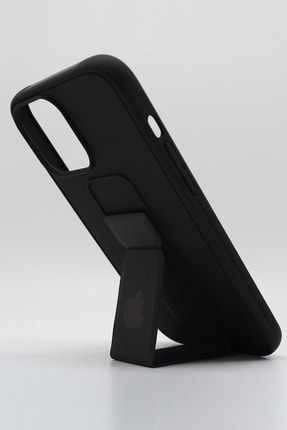 Iphone 13 Pro Max Uyumlu Standlı Kadife Logolu Telefon Kılıfı TLFNCYZ7042