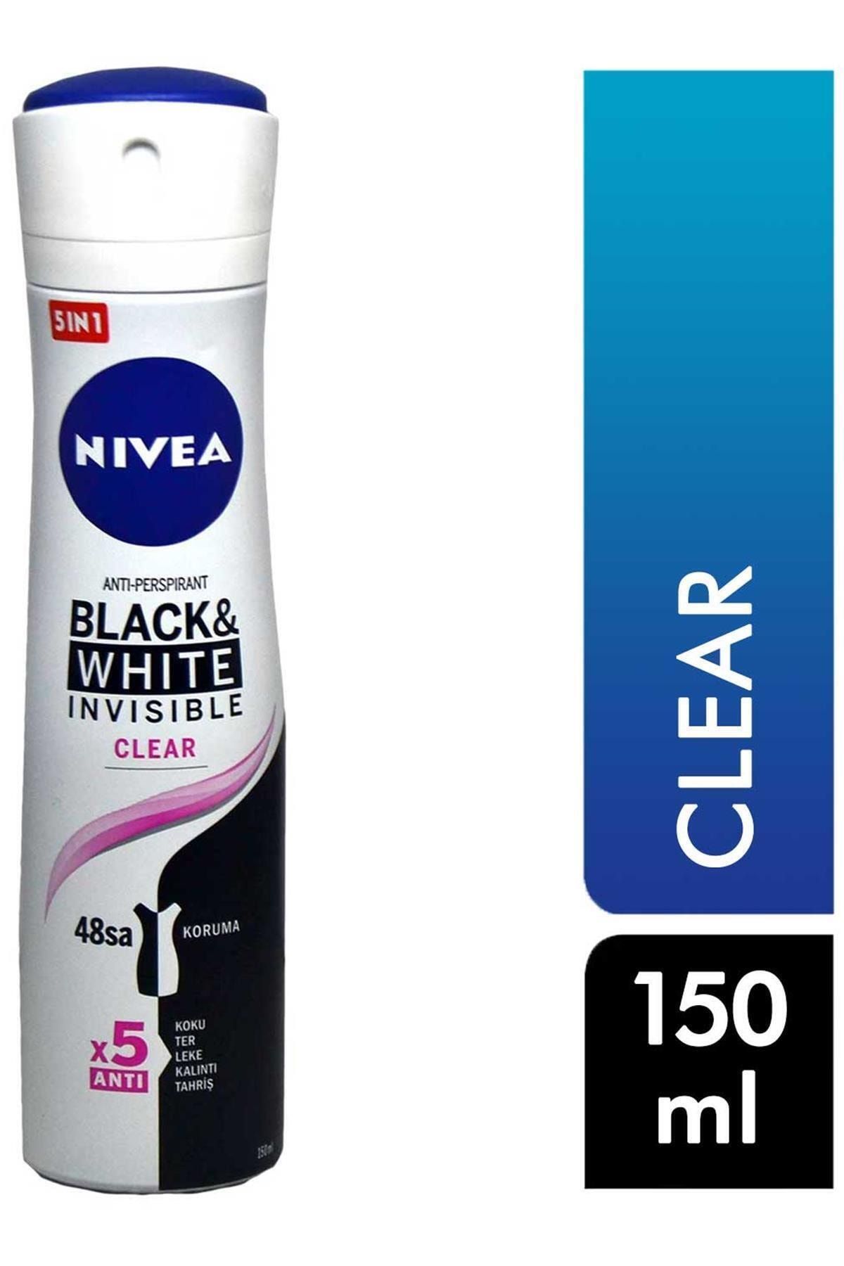 برند: دئودورانت 150 میلی لیتری زنانه نامرئی مشکی و سفید 4005900156143 دسته: دئودورانت NIVEA