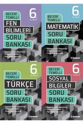 6.sınıf Beceri Temelli Türkçe , Matematik , Fen Bilimleri , Sosyal Bilgiler Soru Bankası Seti 978-7
