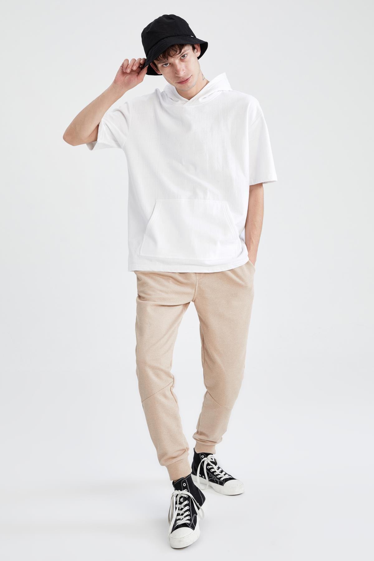 DeFacto-Pantaloni de sport de bază, slim, reciclați 4