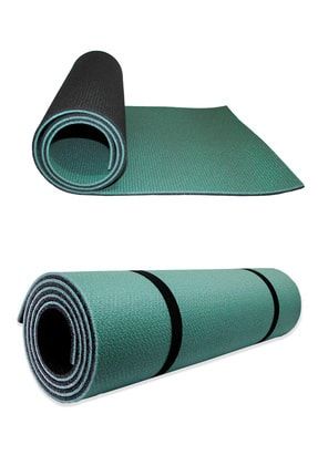 Haki Pilates Minderi & Yoga Mat Çift Taraflı 10 mm YKM16P
