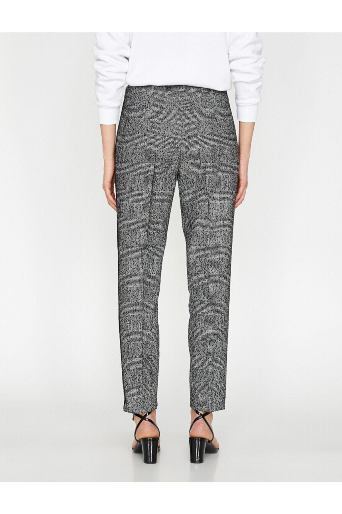 Koton-Women's Black Trousers 9YAK46517IW 5