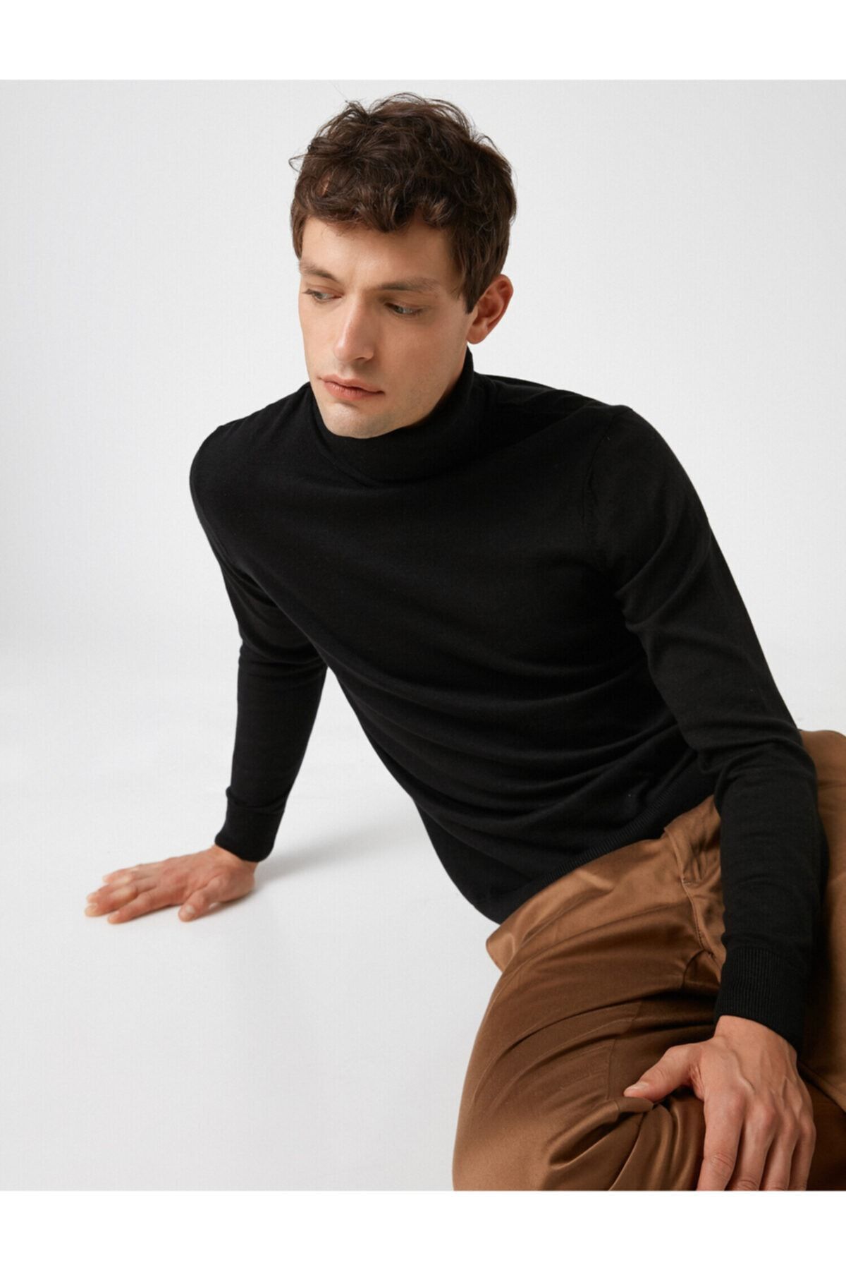 Koton Pullover Schwarz Relaxed Fit Fast ausverkauft