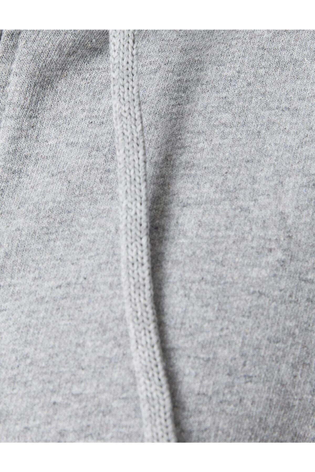 سویشرت مردانه خاکستری کوتون | 1KAM71087LK اورجینال - تصویر 7