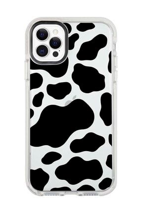 Iphone 11 Pro Beyaz Kenarlı Anti Shock Dalmaçyalı -2 Desenli Telefon Kılıfı IP11PANTI-190