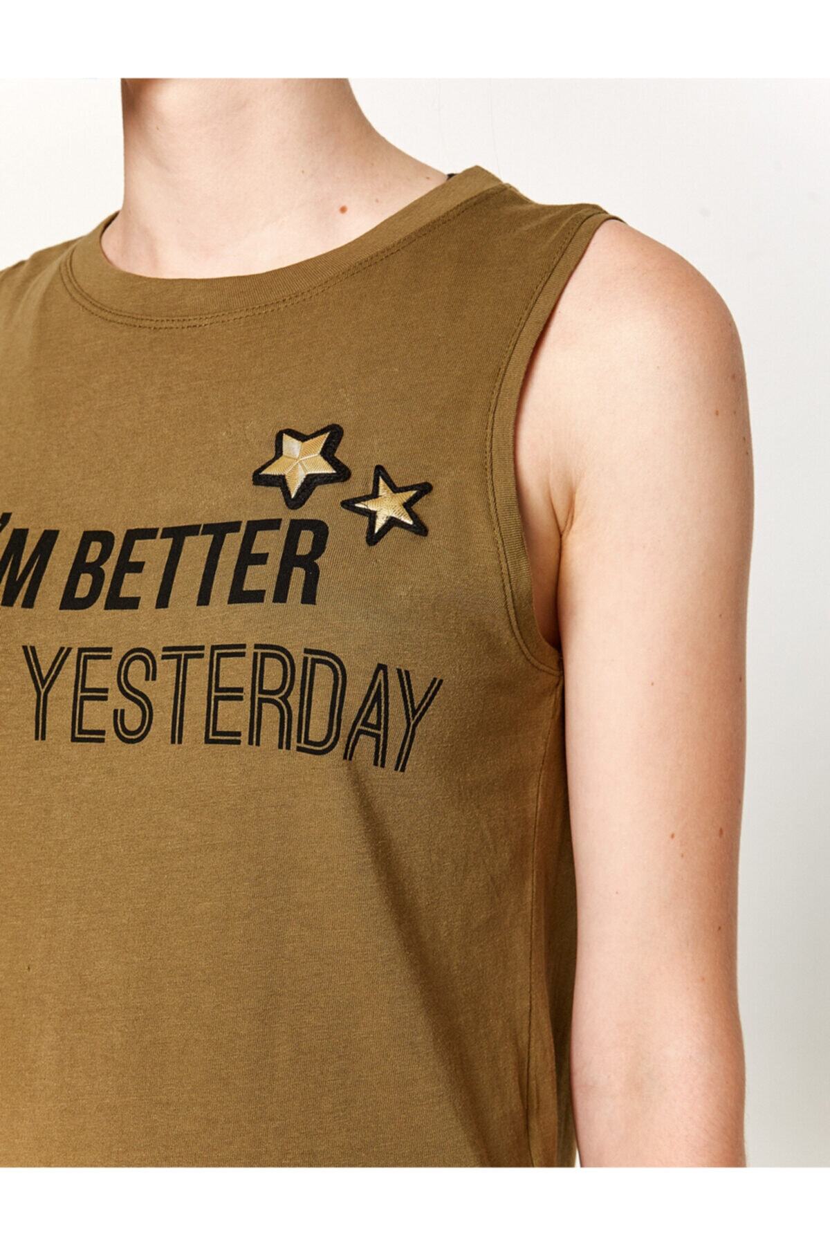 Koton-Written Printed Undershirt 5