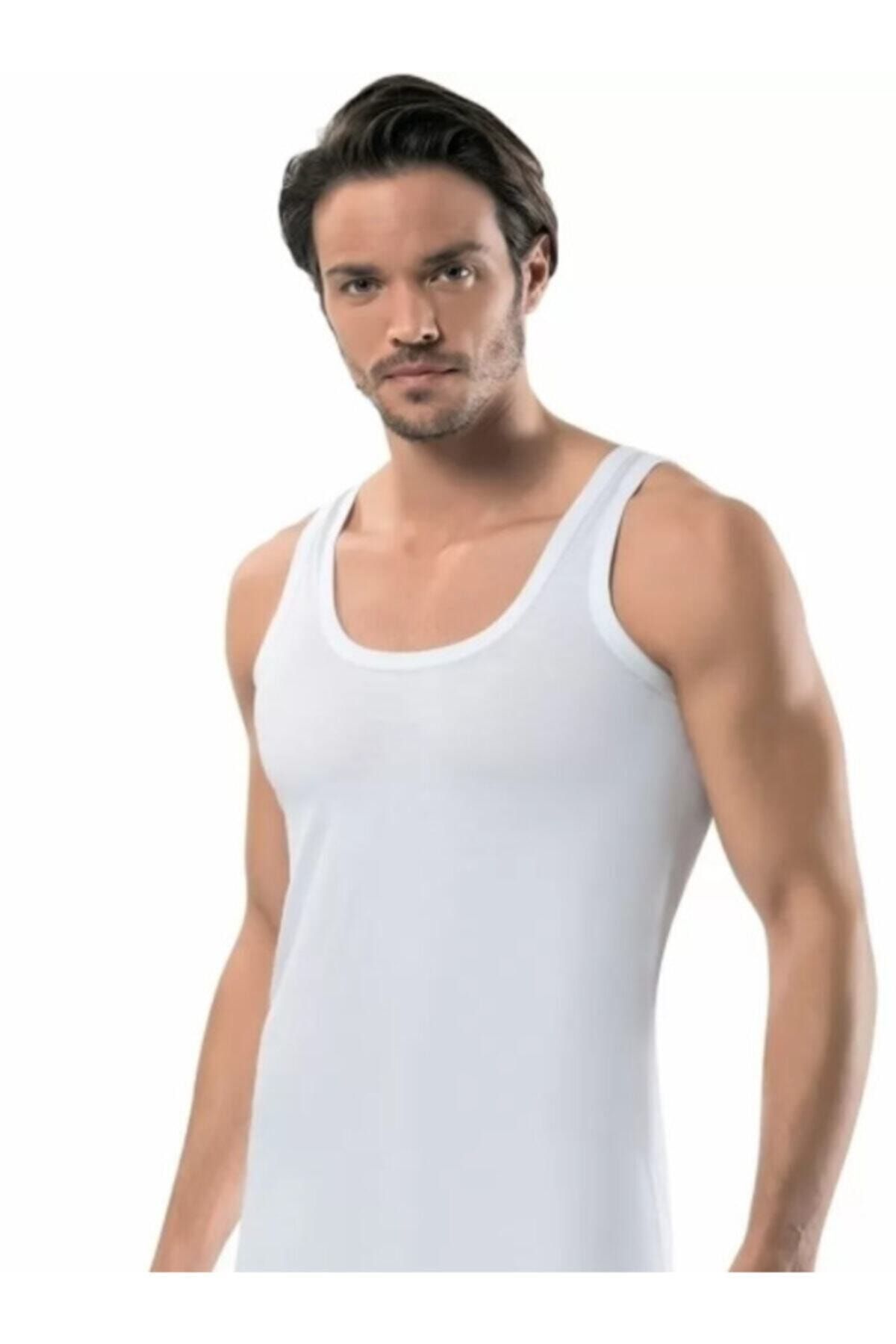 Erdem 1100 Beyaz 6lı Erkek Penye Atlet