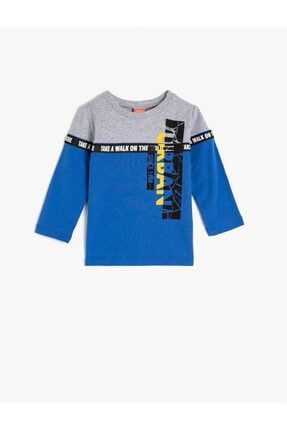 Erkek Bebek Saks Mavisi T-Shirt 0KMB16843TK