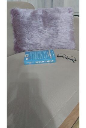 Dikdörtgen Peluş Kırlent Yastık Kılıfı-lila-35*50 LMND-PLS-021