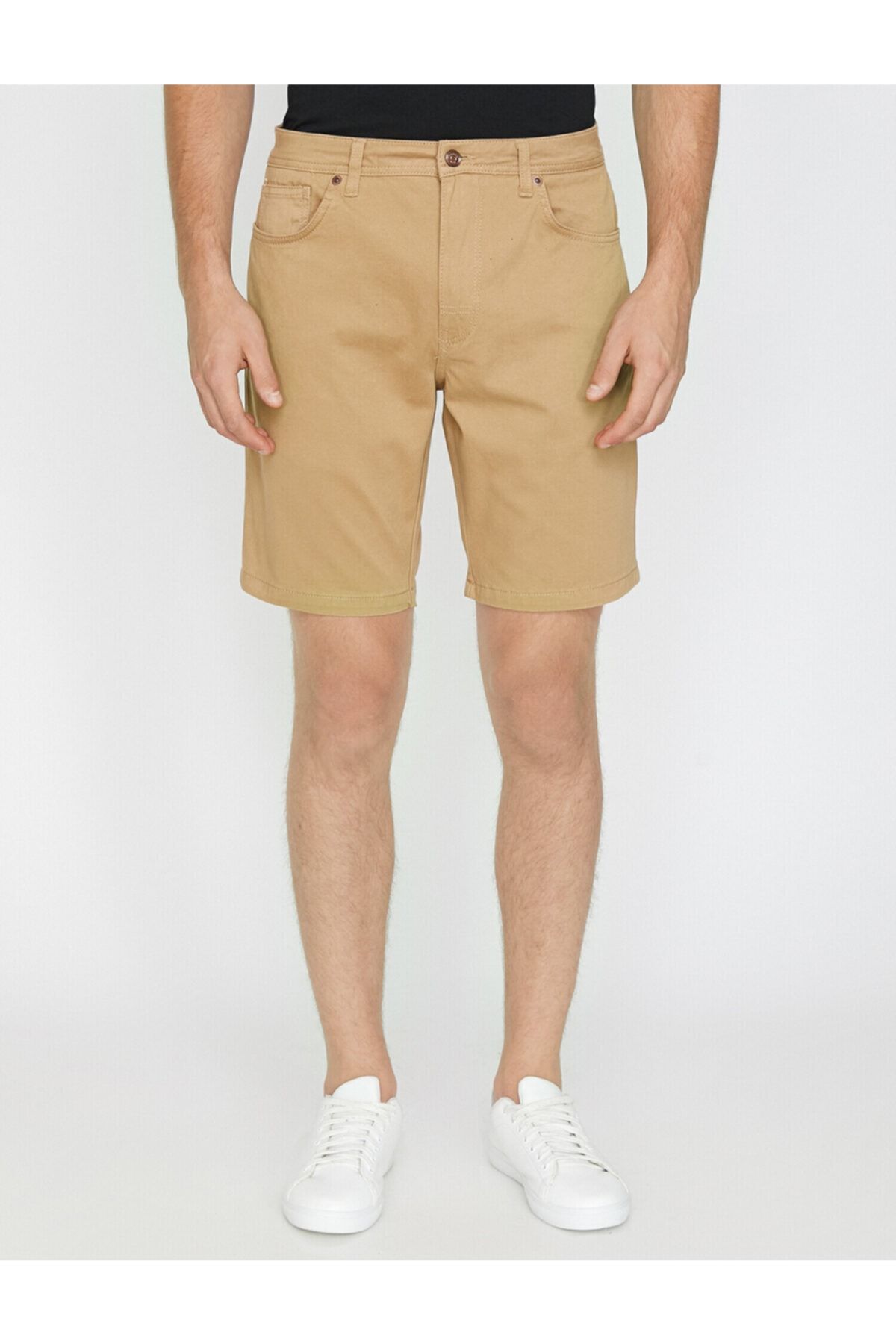 Koton-Slim Fit Shorts with Pocket Detail 3