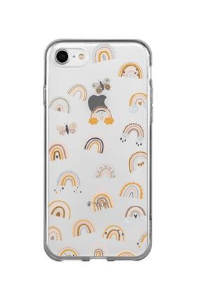 Iphone Se Pink Rainbow Şeffaf Telefon Kılıfı BCIPHSESEFPNKRNBW