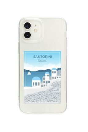 Iphone 12 Santorini Şeffaf Telefon Kılıfı BCIPH12SEFSNTRİ
