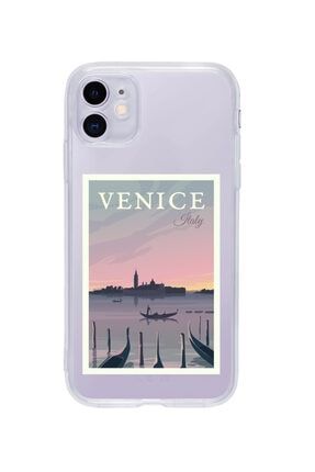 Iphone 11 Venice Italy Tasarımlı Şeffaf Telefon Kılıfı BCIPH11SEFVNCITALY