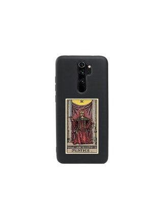Redmi Note 8 Pro Kılıf Justice Desenli Siyah Kapak note8prodesenli