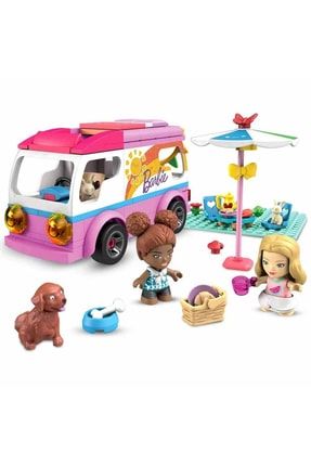 Barbie'nin 2 Mini Figürü Ve Mini Hayvan Figürü Mega Karavanı Oyun Seti Gwr35 MATELLGWR35