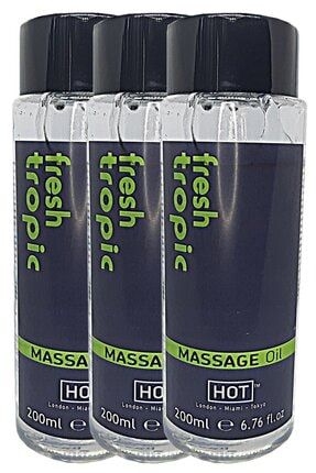 Fresh Tropic Aromaterapi Massage Oil 200ml Aromalı Erotik Masaj Yağı (3 Adet) AVRS00125
