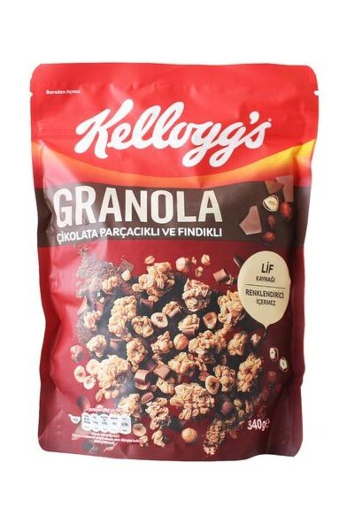 Kellogg's Granola Çikolata Fındıklı 340 gr Fiyatı, Yorumları Trendyol