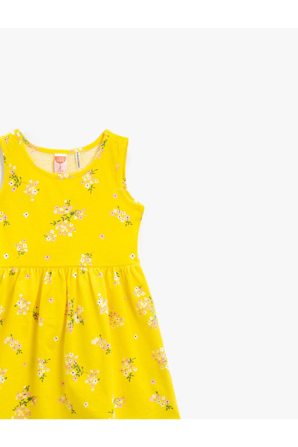 لباس مجلسی دخترانه زرد کوتونKoton | 1YMG89502OK اورجینال - تصویر 3