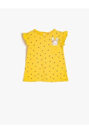 Kız Bebek Sarı Desenli Elbise 0YMG89249OK