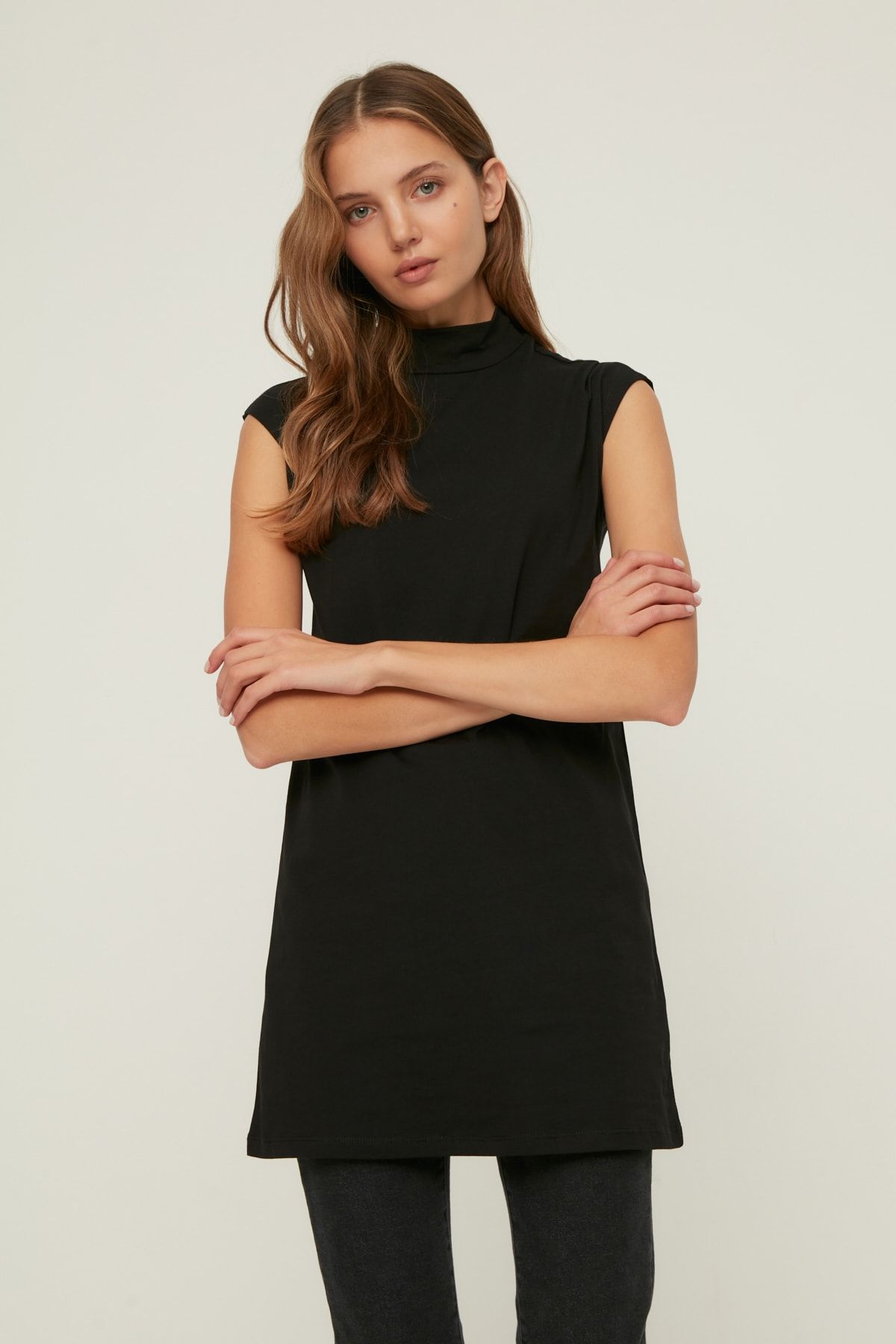 Trendyol Modest-Căptușeală pentru tunică fără mâneci, negru și gri - pachet de 2 TCTSS21UK0033 5