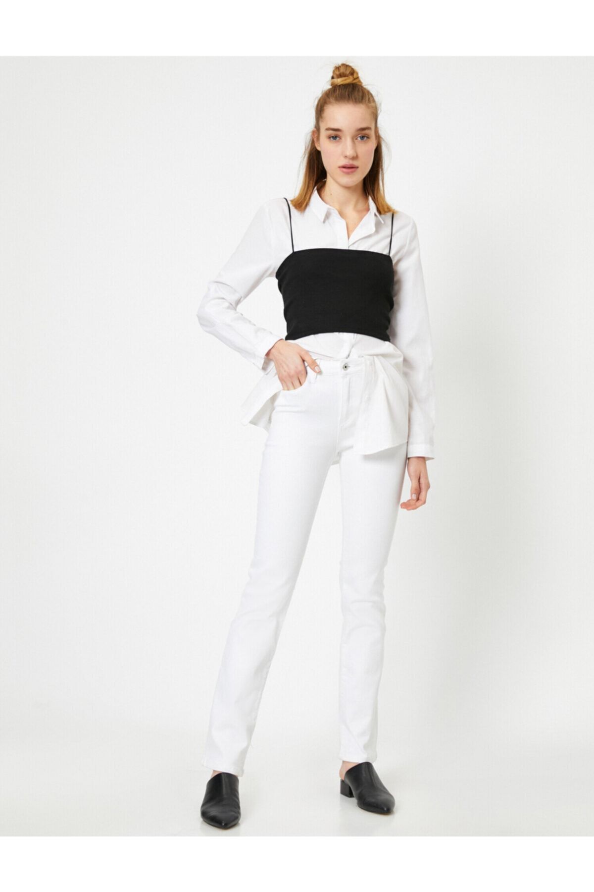 Koton-Carmen Jean - Ψηλόμεσο Slim Fit Skinny Leg Παντελόνι 1