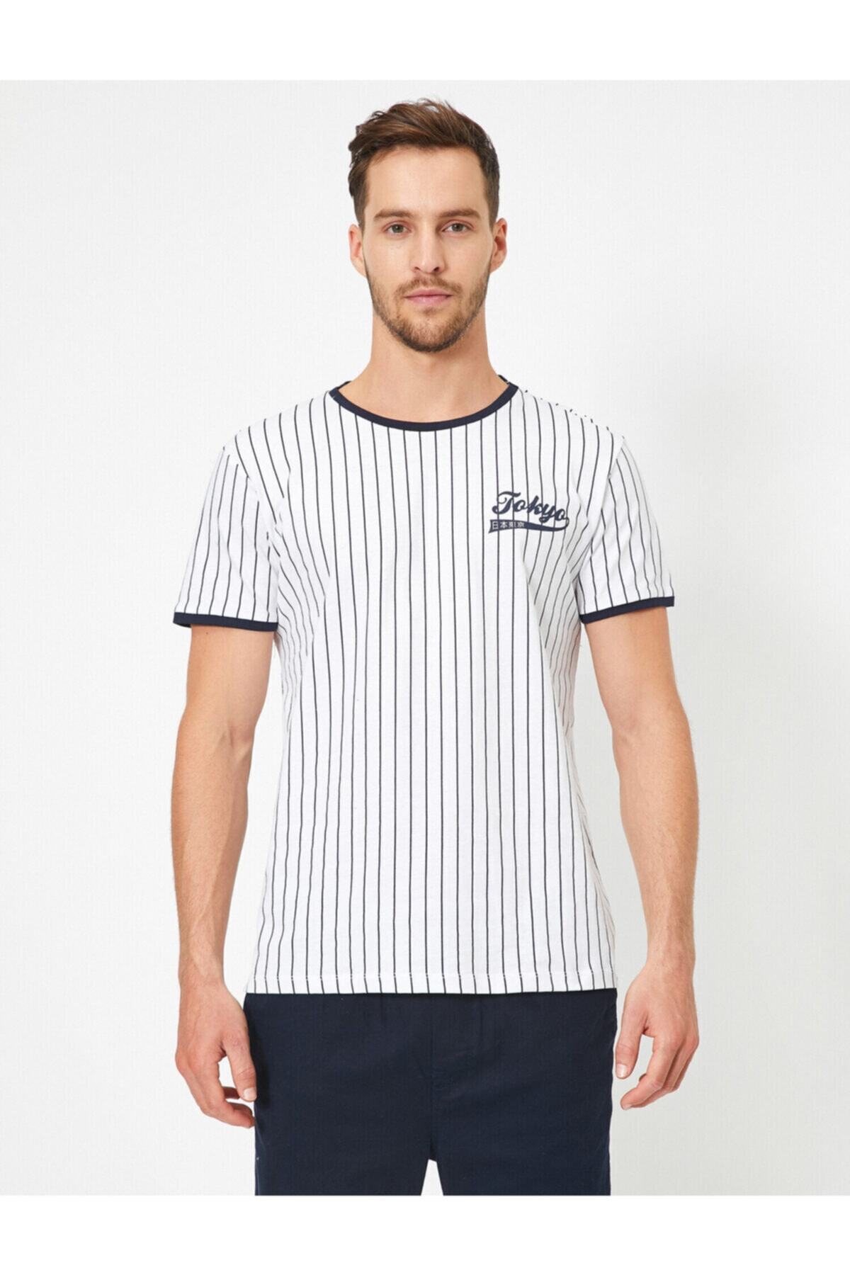 تیشرت مردانه قرمز کوتون | 0YAM14148OK اورجینال - تصویر 3