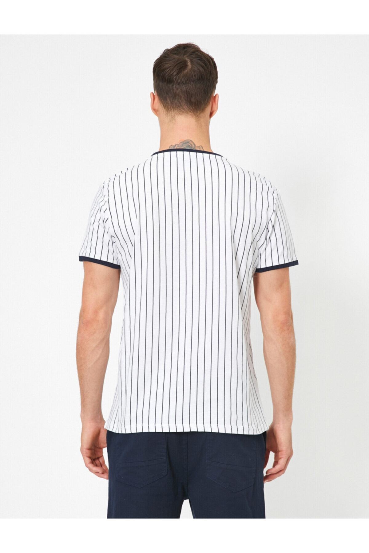 تیشرت مردانه قرمز کوتون | 0YAM14148OK اورجینال - تصویر 4