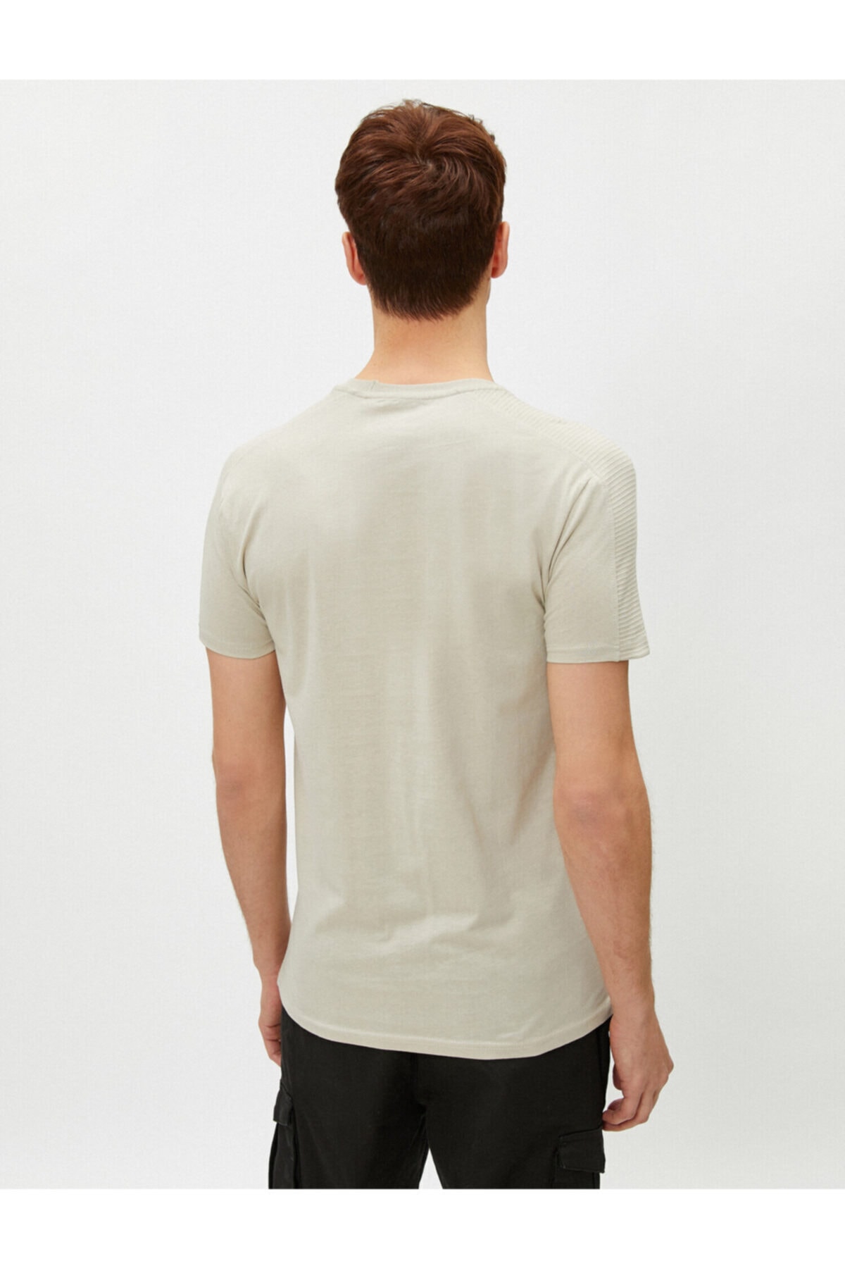 تیشرت مردانه اکرو کوتون | 1YAM12004LK اورجینال - تصویر 4
