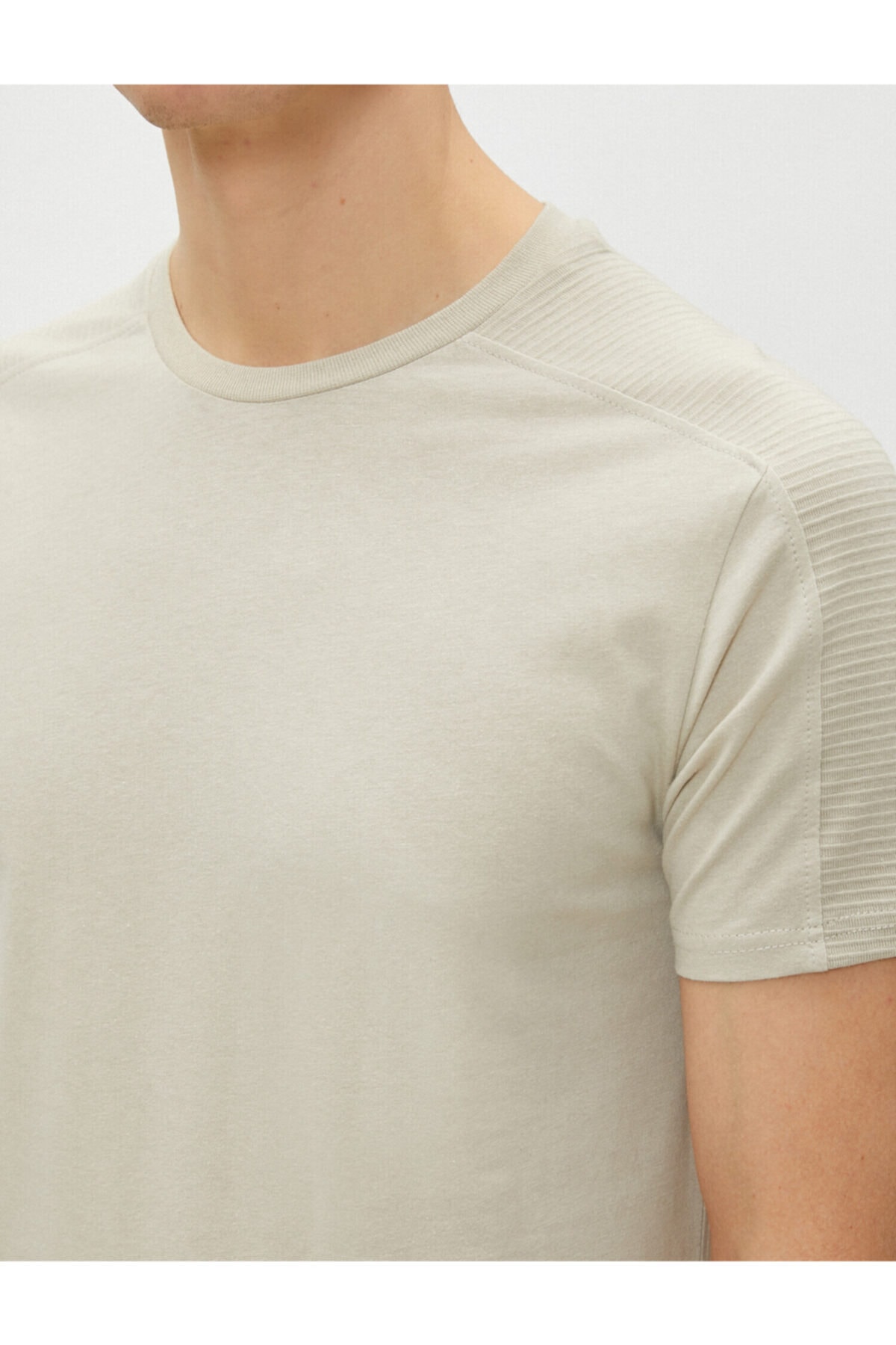 تیشرت مردانه اکرو کوتون | 1YAM12004LK اورجینال - تصویر 5