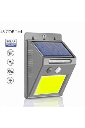 48 Ledli Güneş Enerjili Bahçe Lambası Hareket Sensörlü Solar Şarj Olabilen 0TPBDHSL48
