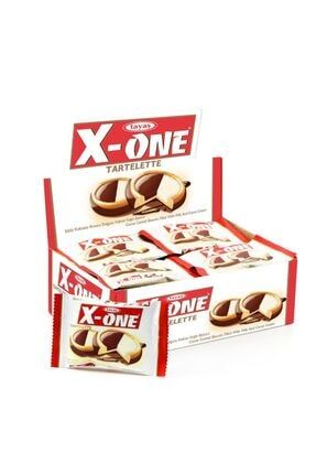 X-one Tartelette Sütlü Kakaolu Krema Dolgulu Kakao Kaplı Bisküvi 24x20g (1 Kutu) Emas-xone