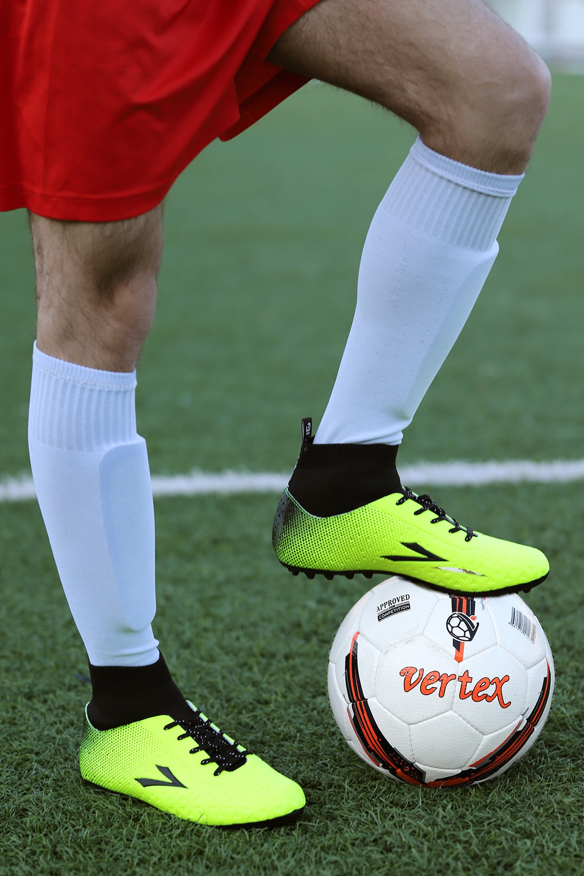 LEAGUE Orthopedix Simav Match Football Astroturf Field کفش جوراب بالا بالا LIG اورجینال - تصویر 2