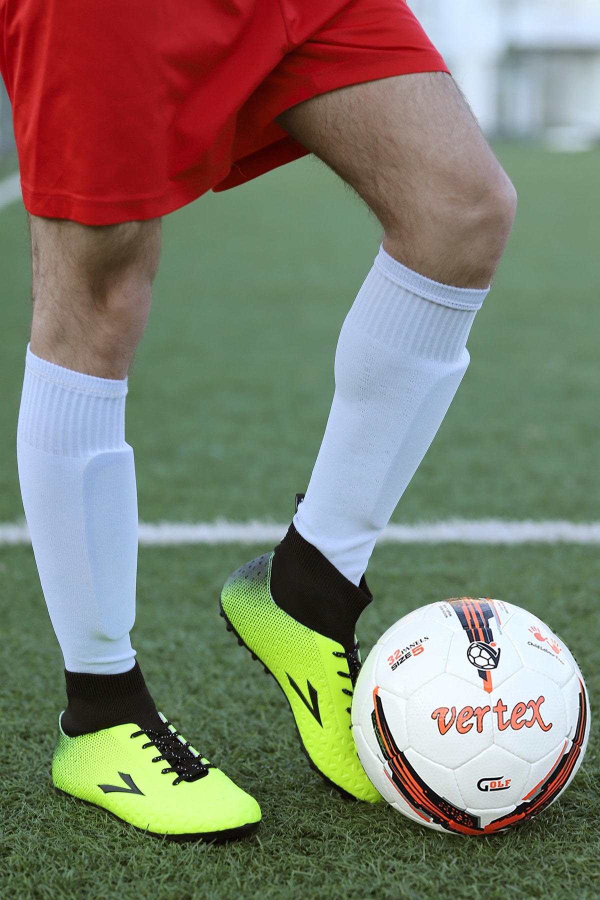 LEAGUE Orthopedix Simav Match Football Astroturf Field کفش جوراب بالا بالا LIG اورجینال - تصویر 3